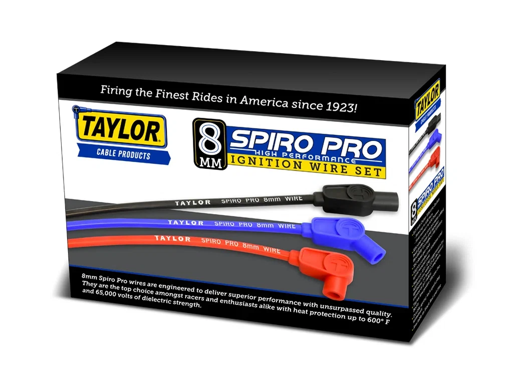 Spark Plug Wire Set Universal 8mm Silicone Spiro Pro 350 ohm_ft Orange 74391